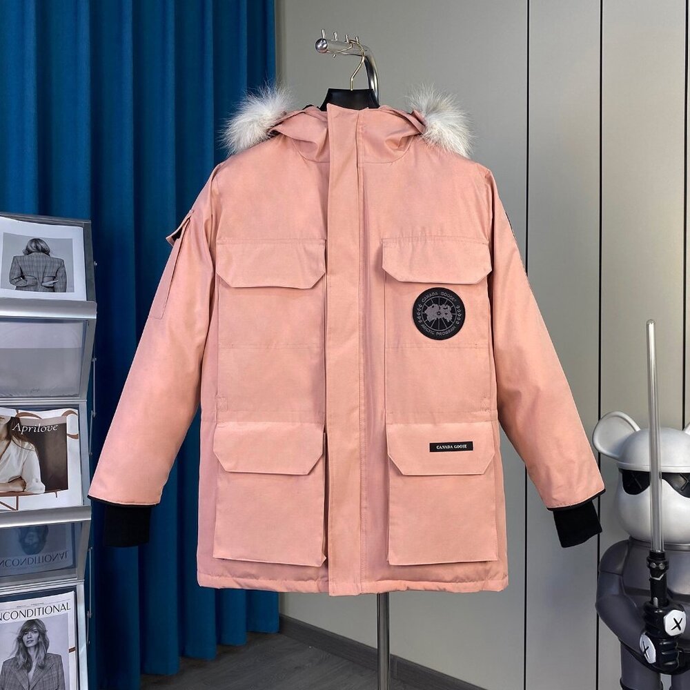 Canada Goose Pink Hooded Snow Jacket